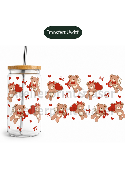 Transfert UV DTF – Oursons Love